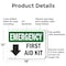 Signmission First Aid Kit, 18 in W x Rectangle, Aluminum OS-2PACK-EM-A-1218-L-10326 - alternate 8